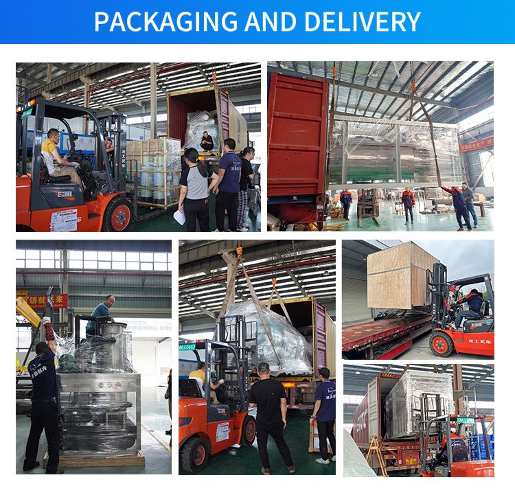 Icemedal ice machine packaging and delivery méthode d'emballage de machine à glace