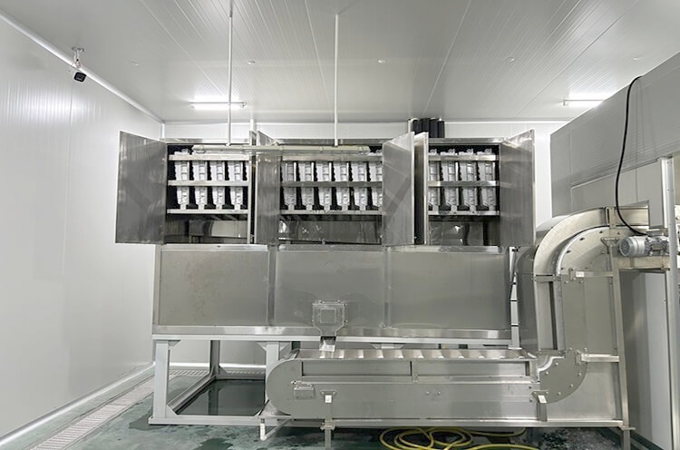 Usine à glace automatisée pour machines à glace en cubes