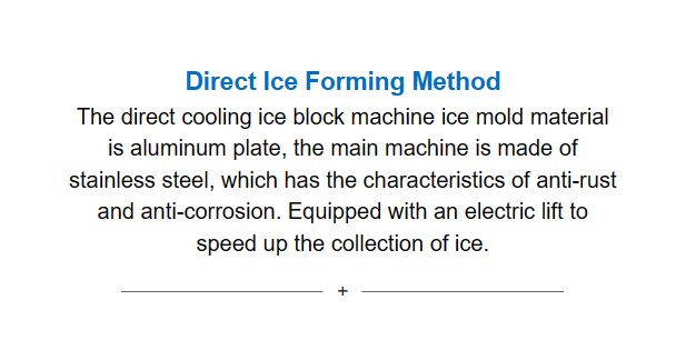 détails de la machine à glace en bloc