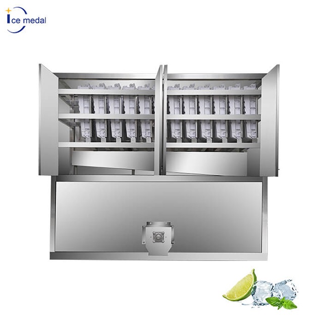Icemedal IMC3 3 tonnes industrielle automatique glaçon faisant la Machine Cube Machine à glaçons Machine d'emballage 