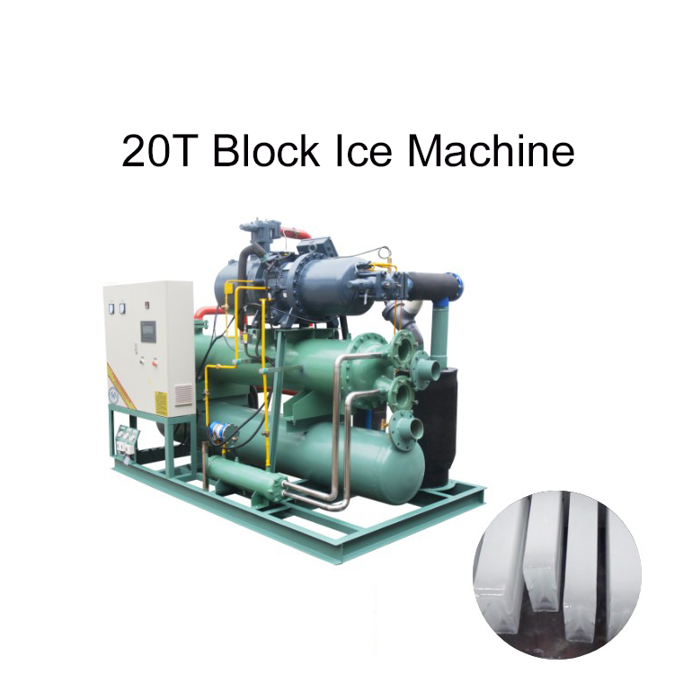 IMB20 Machine à glace en bloc d'eau salée industrielle de 20 tonnes par jour