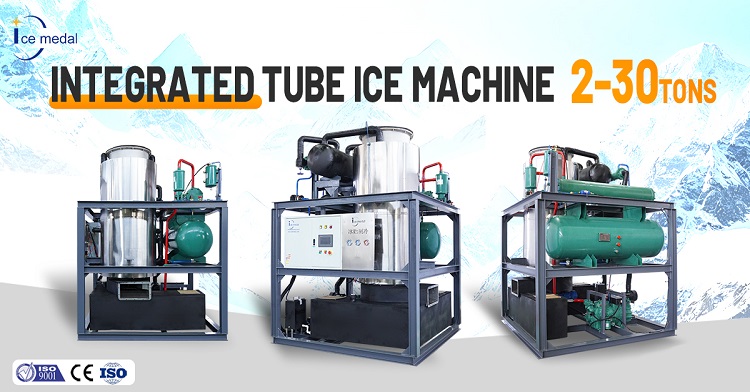 machines à glace de tube intégré 