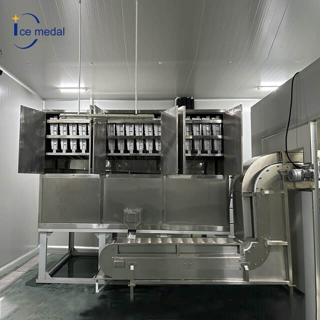 Icemedal Cube Ice Cup Automatic Ferming and Sceding Packaging Production Ligne de production