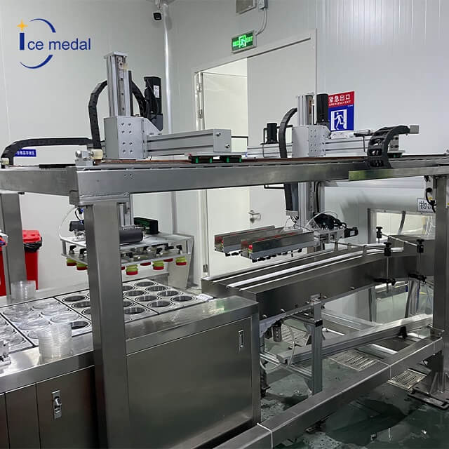 Ligne de production automatique de gobelets à glace comestible