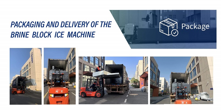 Bloc d'emballage et d'expédition de la machine à glace