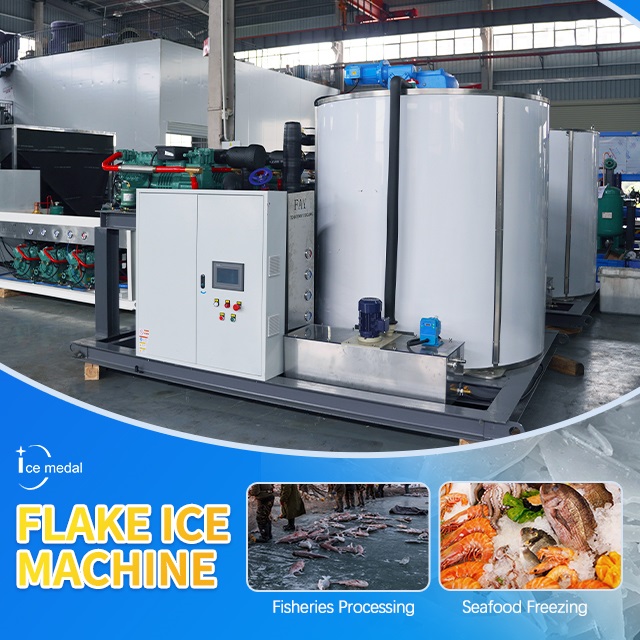 IceMedal IMF5 5 tonnes par jour Machine de glace en flocons pour le supermarché