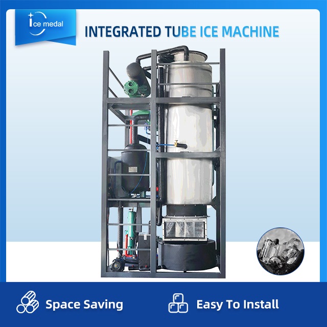 Machine à glace à cylindre intégrée Icemedal 15 tonnes par jour avec prix d'usine