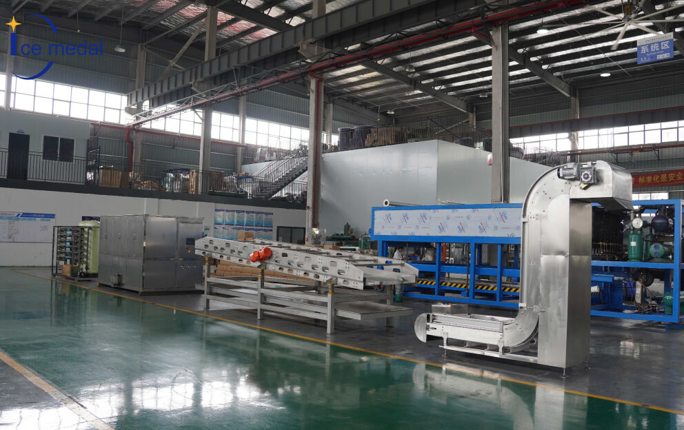 ligne de production de glace comestible