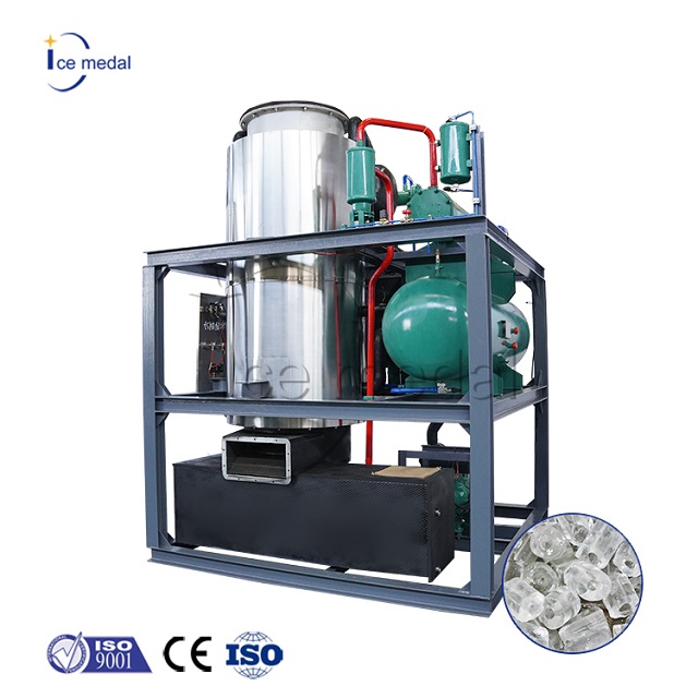 15T Machine de glace intégrée Indonésie Prix pour l'industrie de la transformation des aliments / boissons froides