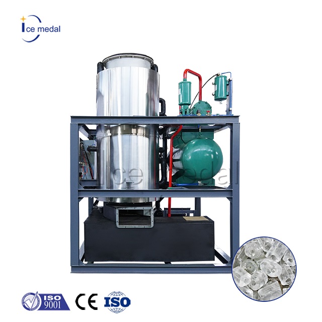 15T Machine de glace intégrée Indonésie Prix pour l'industrie de la transformation des aliments / boissons froides