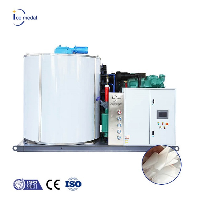 IceMedal IMF20 20 tonnes par jour Machine de glace en flocons pour refroidissement en béton