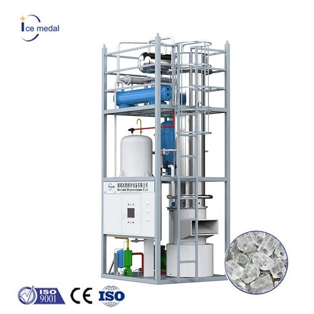 Icemédal personnalisé 30 tonnes par jour Industrial intégré tube de glace de glace Machine d'usine avec CE