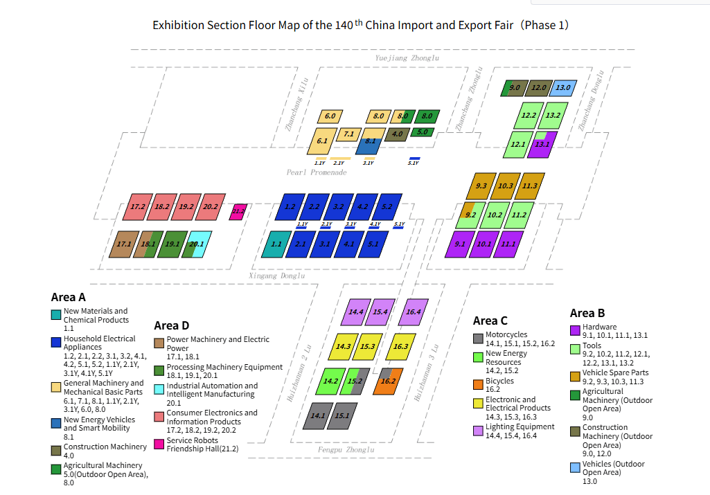 Carte de localisation du stand ICEMEDAL Foire de Canton 2026 Zone A Hall 8.1.png