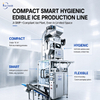 Ligne de production de glace en tube de 5 tonnes avec système d'emballage de glace automatique