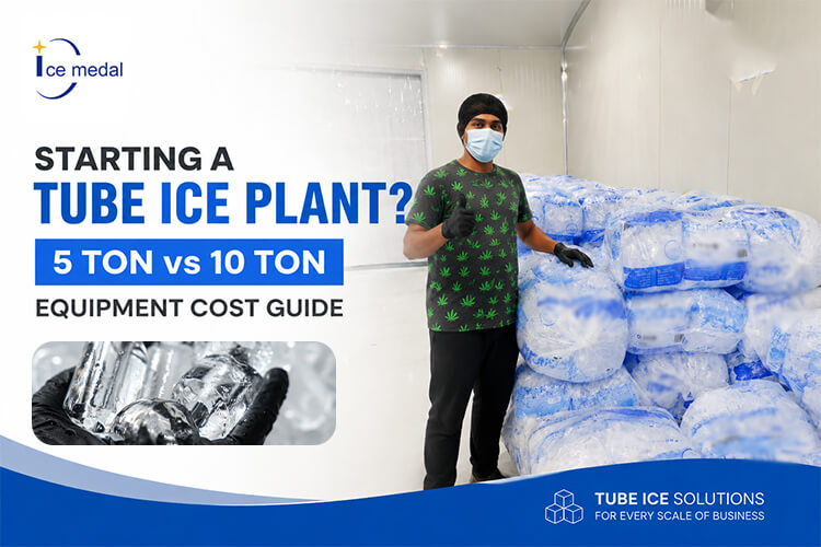 Démarrer une usine de glace en tube ? Guide des coûts d'équipement de 5 tonnes ou 10 tonnes