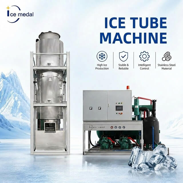 Machine à glace en tube Icemedal IMT20 20 tonnes par jour à vendre Philippines